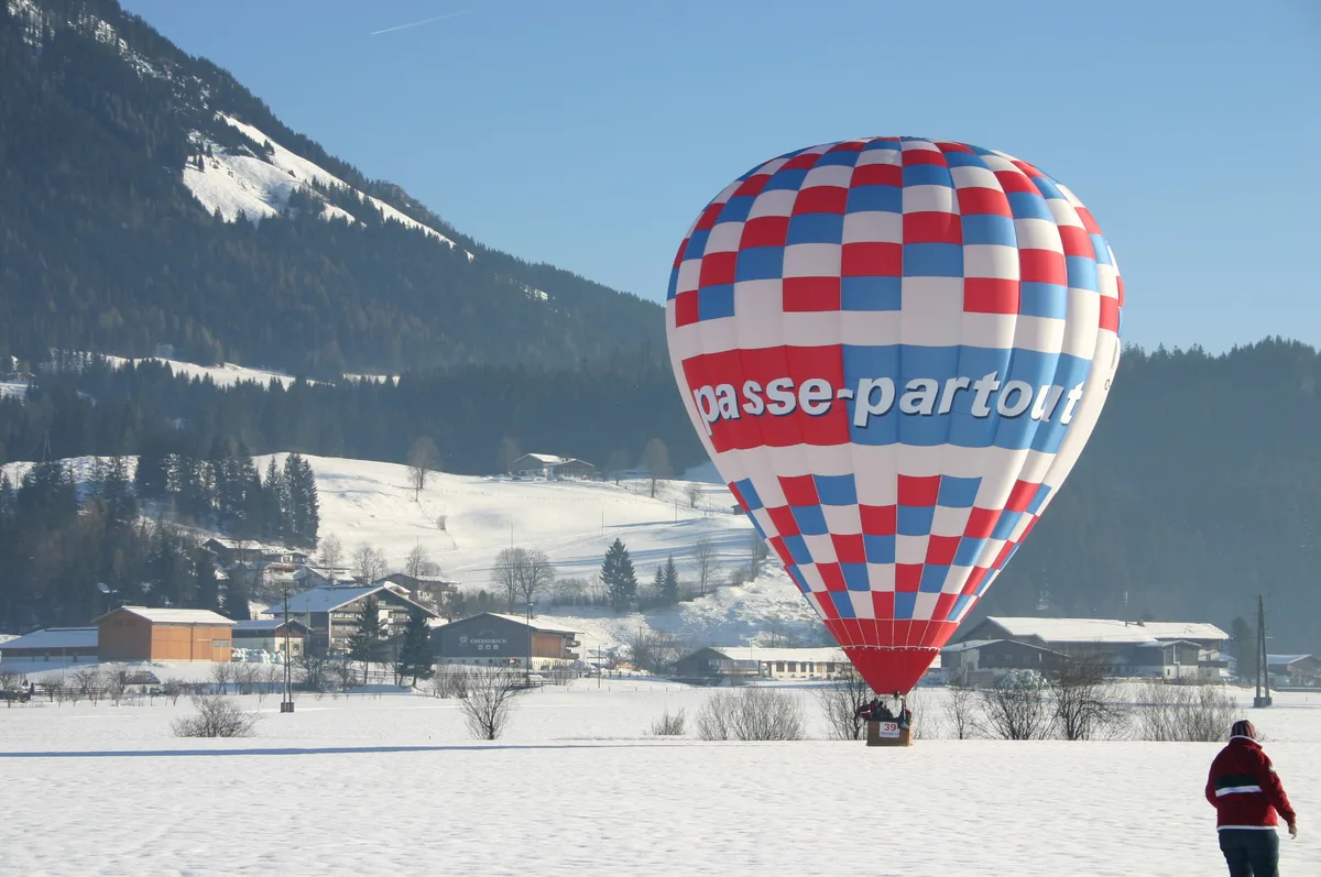 De Passe-Partout-ballon bij de landing